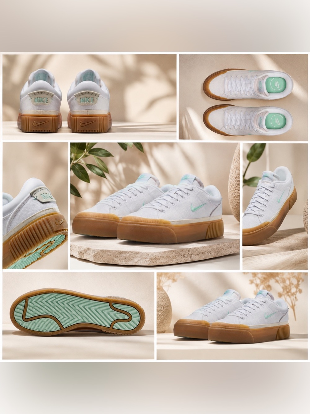 👟 Nike Court Legacy Lift Platform Sneakers ✨ (Women's US 10 / White & Mint 🍃 / F